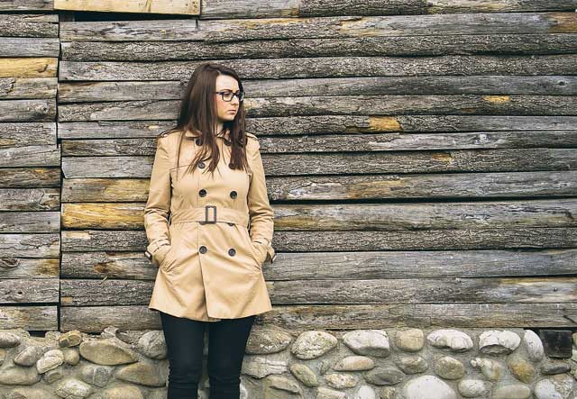 Kurzer Trenchcoat für Damen