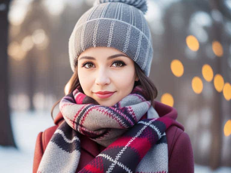 Karierter Winterschal Karierter Winterschal