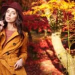 Aktuelle Herbstmode mit gelben Trenchcoat (de.depositphotos.com)